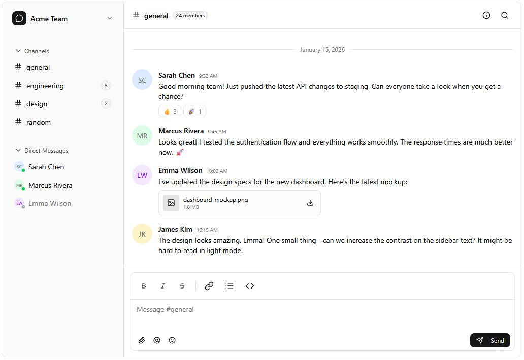 Chat app blueprint